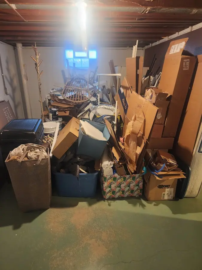 Roll-off dumpster container at job site for Yard Waste Dumpster Rental in Marysville